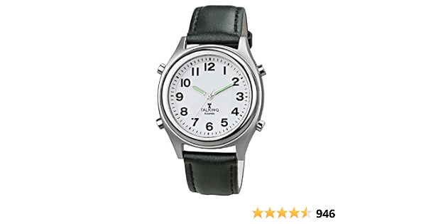 Amazon.com: Atomic! Hablando reloj de pulsera w/alarma, habla hora, día,  fecha y año : Ropa, Zapatos y Joyería