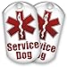 barkOutfitters Service Dog ID Tag Kit with 50 FREE ADA Information Cards That Explain Your Service Dog's Rights