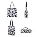 Original Floral Tote Bag Shoulder Bag for Gym Hiking Picnic Travel Beach