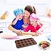 Stars Shaped Ice Tray, DaKuan 4 Packs Flexible Chocolate Molds, Reusable Stars Shaped Candy Making Molds, Food Grade Molds for Chocolate Molds, Homemade Soap - Brown