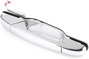 Mallofusa Chrome Rear Outer Door Handle, Rear Right Side, Compatible for 2007-2013 Chevrolet Chevy Suburban/Tahoe & Cadillac 