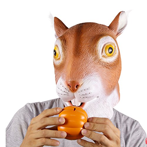 Squirrel Scary Mask Gif - molezu Cute Squirrel Mask, Halloween Costume