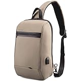 VGOAL Anti-Theft Sling Bag 13.3 inch Messenger Bag with USB Charging Port and RFID Pocket, Cross Body Daypack for Men and Wom