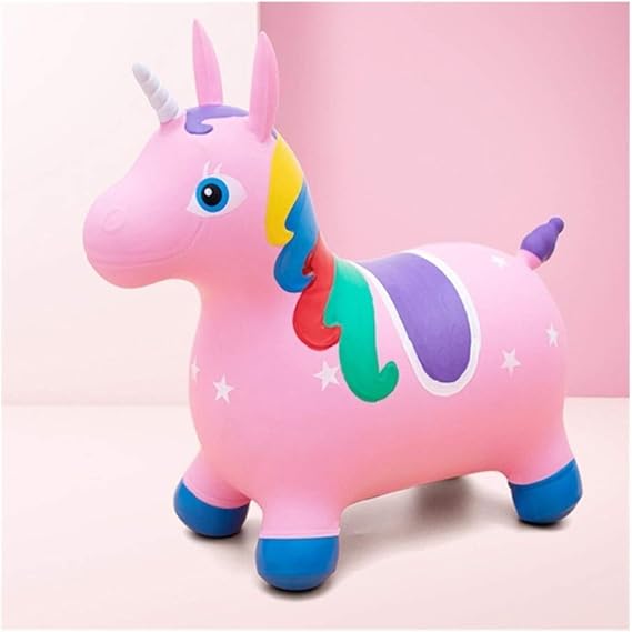 Amazon Co Jp こども おもちゃ 室内遊具 子供向け 弾力 動物 ホッピングホース バランスボール トランポリン 可愛い 色 ピンク おもちゃ