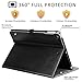 ZtotopCases for iPad 6th/5th Generation 9.7 Inch 2018/2017 iPad Air 2 & 1 Case, Premium PU Leather Business Folding Cover with Auto Wake/Sleep, Multiple Viewing Angles for iPad Air 2nd/1st Gen, Black