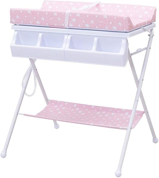 pink changing table