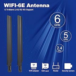 Eifagur WiFi 6E Tri-Band 2.4GHz + 5 GHz + 6GHz 9dBi