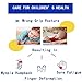 Goblin's Treasures Pencil Grips Writing Aid Grip Trainer Posture Correction Finger Grip for Kids Preschoolers Special Needs(6Pcs)
