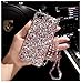 Tianyuanxuan Iphone 7/8 Plus Case Acrylic Crystal Rhinestone Bling Diamonds Ultra Clear Cover Soft Shell for Iphone7/8 Plus-Pink