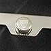 Polish Chrome Laser Engraved Jaguar Stainless Steel USA License Plate Frame With Engraved Steel Logo Screw Cap Combo 12.25