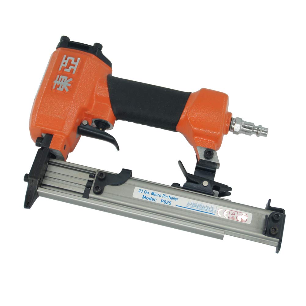 Dongya P625 Power Pin Nailer 23 Gauge 3/8inch to 1inch leg Micro Pinner Headless Pinner