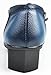 Cunzhai Women's Genuine Leather Slip on Round Toe Low Chunky Heel Pumps