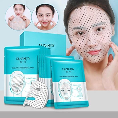 Yeefant 10 Pcs Mineral Rich Magnetic Whitening Facial Face Care Genuine Moisture Mask Sheet DIY Natural Spa Skin Care Cosmetics for Women Adult, Prevent and Refine Aging,Removes Skin Impurities