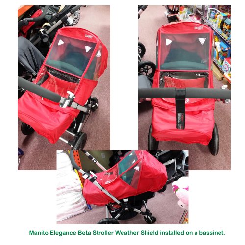 Manito Elegance Beta Stroller Weather Shield / Rain Cover - Navy