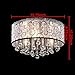 DINGGU 4 Lights Flush Mounted Modern Drum Ceiling Light Chandelier Lamp Fixtures Rain Drop Decoration