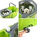 Delidge Twirl Wet Spin Mop and Bucket System for Floor Cleaning,Double Drive Stainless Steel Handlebar+Basket+Bucket+Mop Head, Easy Wring Microfiber Spin Mop