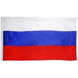 Russland Flagge 35,4x59 Zoll – Große Nationalflagge Aus Polyester Mit Messing-Ösen