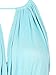 Choies Women's Blue Cut Away Open Waist Split Holiday Beach Maxi Sundress S