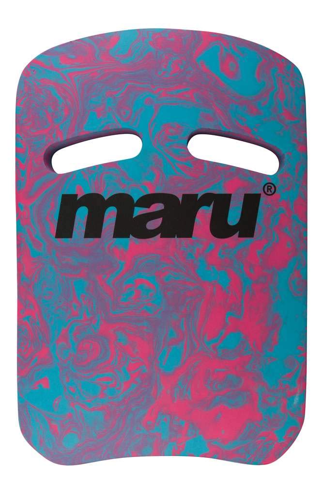 Maru Swimming Kickboard (Blue/Pink) – Buoyant Foam Swim Float for Kick Strength & Technique – L42 x W28cm – Easy-Grip, Non-Chafing Swimming Float for Children & Adults (6+) – Trusted by Coaches
