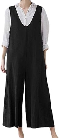 white linen jumpsuit amazon