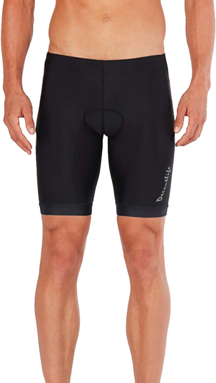 Deeoutlife Men's Cycling Shorts Bicycle Bike 3D Padded Biking Half Pants Tights Cycle Underwear Sports Anti-Slip Breathable