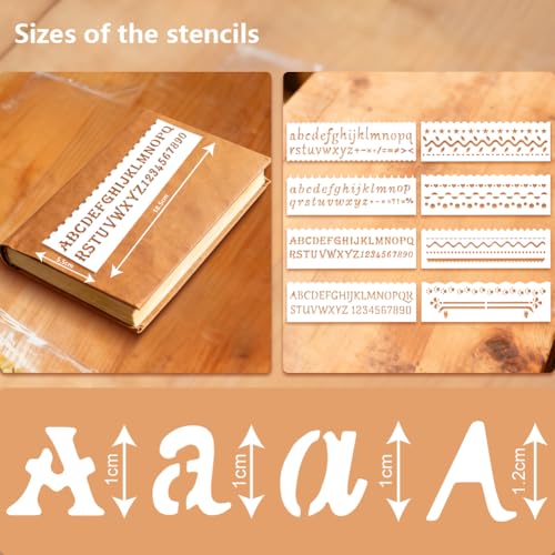 Afantti Wood Pyrography Kit, Pyrography Pen Leather Burning Tool | 26 Letters | Adjustable Temperature | for Engraving