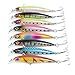 Aorace Saltwater Fishing Lures Squid Laser Salwater 3D Minnow Fishing Lures Salt Swimbait Wobbler