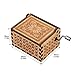 You are My Sunshine Wood Music Boxes,Laser Engraved Vintage Wooden Sunshine Musical Box Gifts for Girlfriend,Boyfriend,Family Friends,On Birthday,Festival (Husband to Wife)