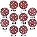 Swpeet 60 Pcs 10 Sizes 5 Inch 8 Hole Sanding Discs Sandpaper Hook and Loop Pads for Circular Sander Grits Sanding Sheets 10 Sizes - 40/60 / 80/100/ 120/180 / 240/320 / 400/800 Grits