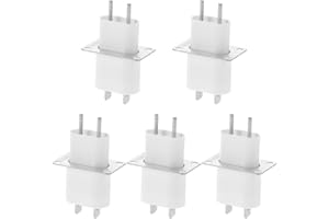 Beavorty 5pcs Universal Microwave Magnetron Socket Replacement with Throughhole Capacitor Design Metal