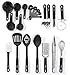 Kitchen Utensil Set - 20 Piece Stainless Steel Cooking Utensils - Nonstick Utensils Spatula Set  Non-stick Heat Resistant Kitchen Cooking Utensils Cookware Set - Best Kitchen Tool Set by HCHUANG