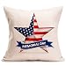 Vovotrade Home Decor Ornate Sofa Waist Throw Cushion Cover Pillow Case Independence Day American Flag Patriotic Design July 4th 45cmx45cm (C) primary