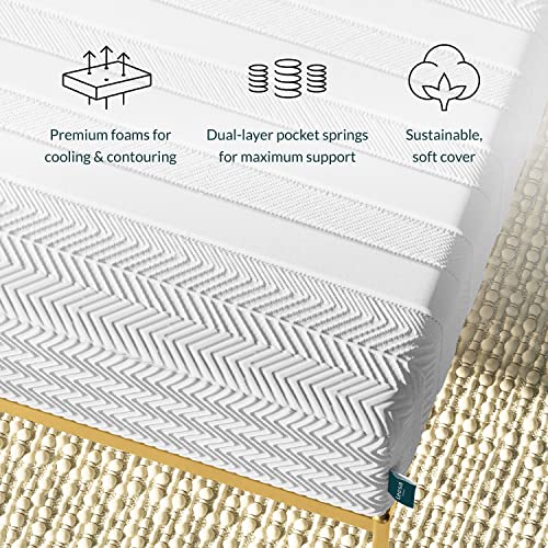 Leesa Legend Hybrid 12" Mattress, Queen Size Luxury Dual Hybrid