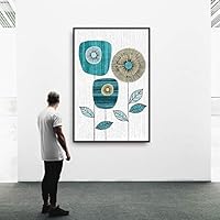 Framed Canvas Wall Art Beautiful Leaves Canvas Prints Home Artwork Decoration for Living Room,Bedroom - 16x24 inches