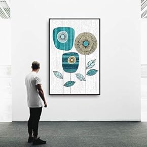 signwin Framed Canvas Wall Art Beautiful Leaves Canvas...