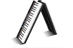 DELLERSOUND Coolmusic Beginner Digital Piano 88 Key Keyboard, Portable Electric Piano with Sustain Pedal, Power Supply