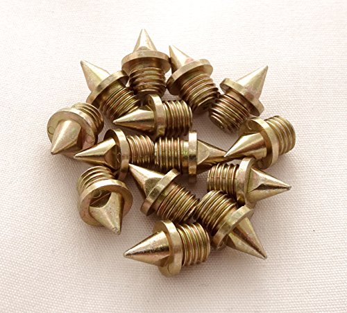 1/4 inch (6mm) Gold-toned Steel Track and Cross Country Spikes