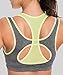 SYROKAN Women's Workout Sports Bra High Impact Support Wireless Mesh Racerback Top Multicoloured #4 XL Fit 38C 38D 40B