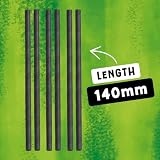The Cheeky Panda Disposable Paper Cocktail Straws Black 250 Pack Bamboo view 4