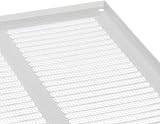 EUROPLAST 300x300mm White Metal Air Vent Grille With Insect Mesh view 5