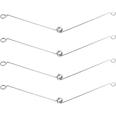 4PCS Spring Clips for Recessed Light Fixtures Torsion Spring Clips Metal Recessed Lighting Trims Springs Clip Replacements for Bathroom Ceiling Exhaust Fan Shower Recesse Lighting Trim Accessories