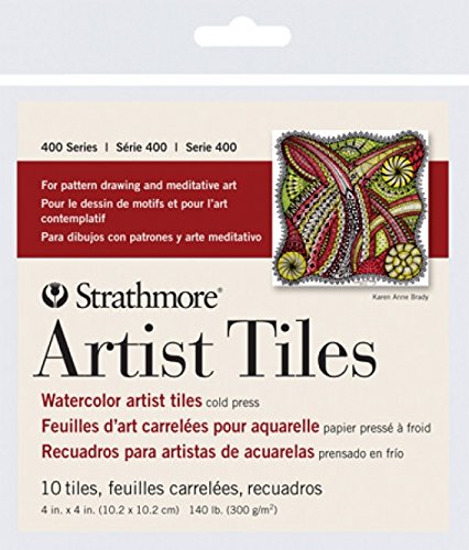 Parrot Strathmore 105-971 400 Series Watercolor Artist Tiles, Cold Press 4