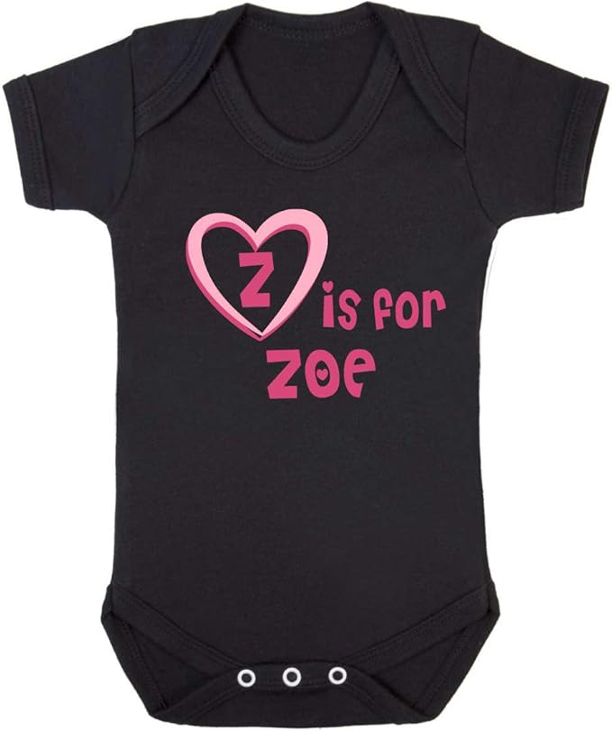 Z is for Zoe Baby Vest Zoe Baby Gift Zoe Newborn Baby Vest Amazon.co.uk Clothing