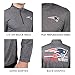 NFL Ultra Game Men's Quarter Zip Pullover Shirt Athletic Quick Dry Tee, Gray, ,