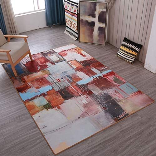 TBTBGXQ Nordic style geometric carpet modern abstract art Non-slip large rug for living room bedroom