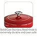 Tramontina Bestow Enameled Cast Iron Saucier Pan with Lid, 3-quart, Red