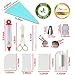 95 pcs Cake Decorating Supplies Kit by Cake Decorating District - includes 48 Icing Tips - Silicone Pastry Bag and Disposable Bags - Spatula Scraper Cutter - Turntable - Silicone Chocolate Candy Mold