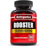 Testosterone Booster - 90 Pills - Natural Supplement Contains Tribulus, Horny Goat Weed & More for Muscle Growth - Boosts Testo Levels, Enhances Stamina, Strength & Libido, Burns Fat*