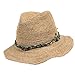 Womens Fedora Bora Bora Womens Sun, Beach Hat (Natural)