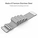 YOCHOS for Fitbit Versa Bands Women Men Small Large, Milanese Loop Stainless Steel Metal Replacement Bracelet Strap with Unique Magnet Lock Accessories Wristbands for Fitbit Versa Fitness Smart Watch